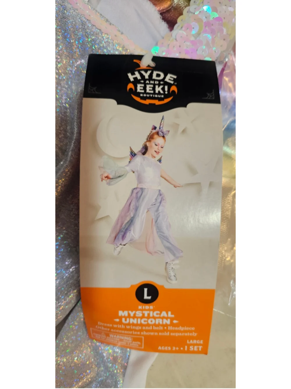 Girls Hyde and Eek! Boutique Mystical Unicorn Costume One Size White Multicolor